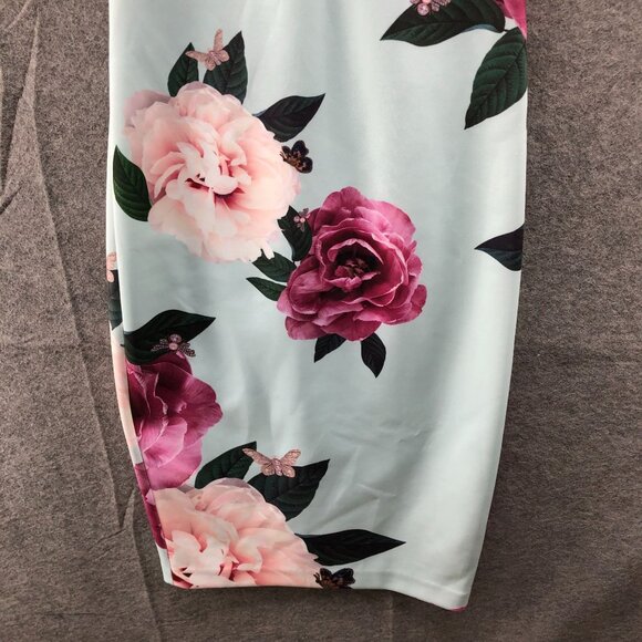 Ted Baker Annile Magnificent Floral Bodycon Dress Size 2 (0) Sleeveless White - Picture 4 of 13
